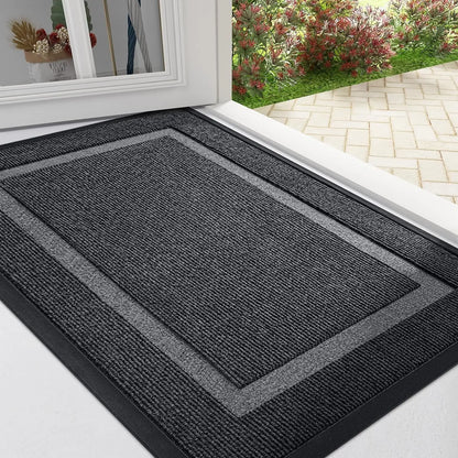 Aenor - Tapis de Porte en Caoutchouc Lourd Antidérapant Intérieur Extérieur