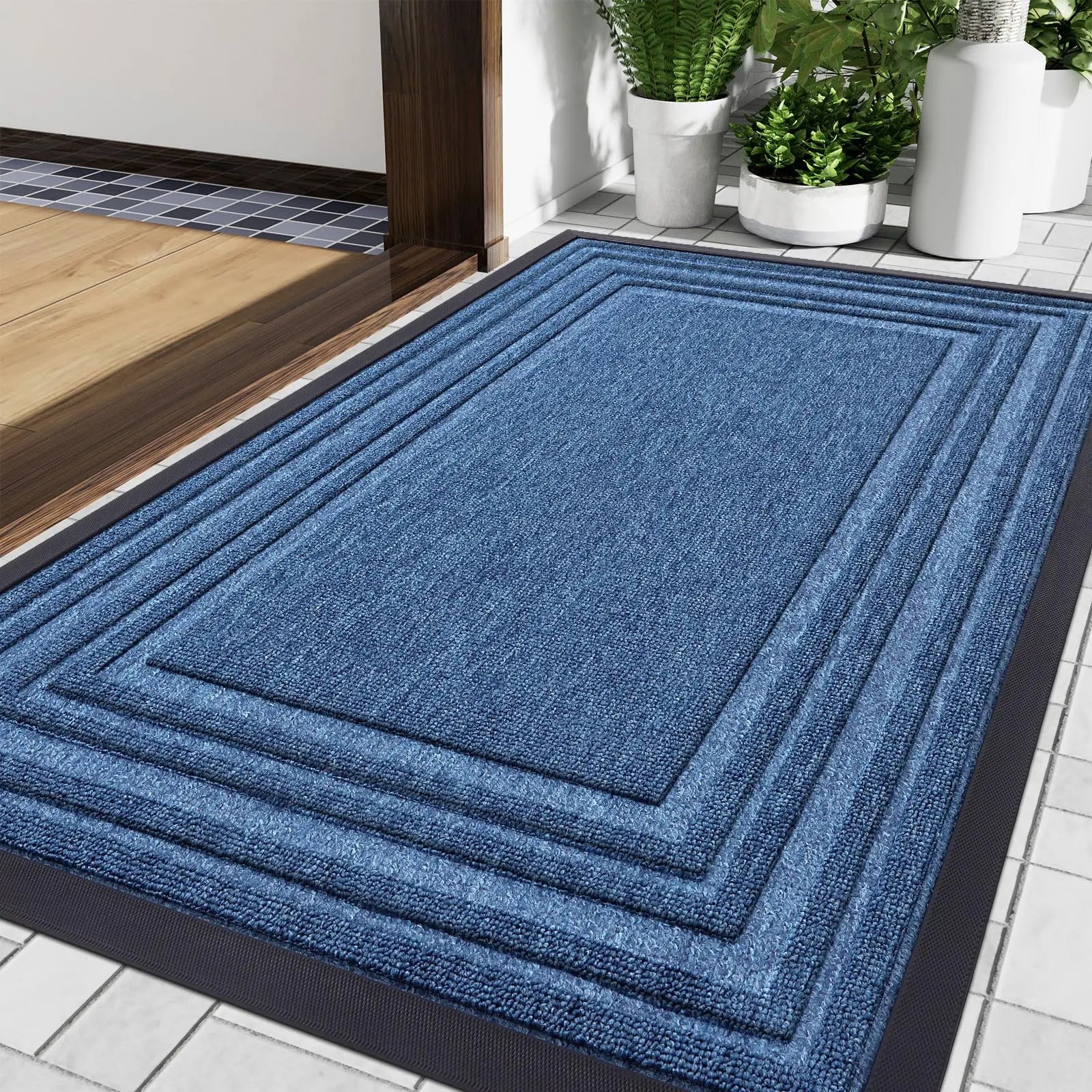 Aenor - Tapis de Porte en Caoutchouc Lourd Antidérapant Intérieur Extérieur