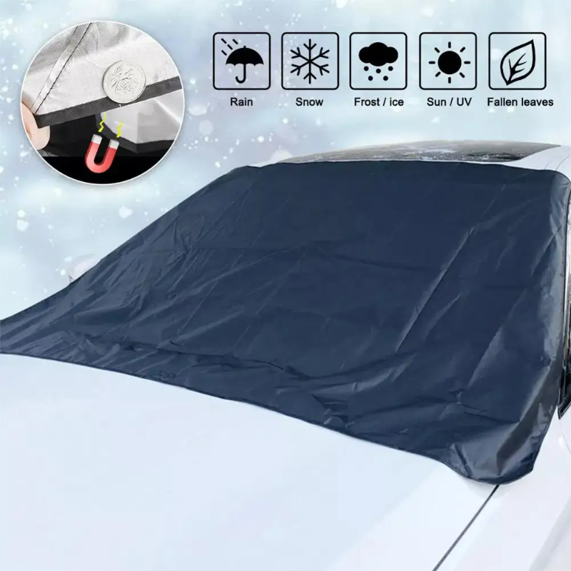 Couverture magnétique pour pare-brise – Protection automobile contre le gel, le soleil et la neige
