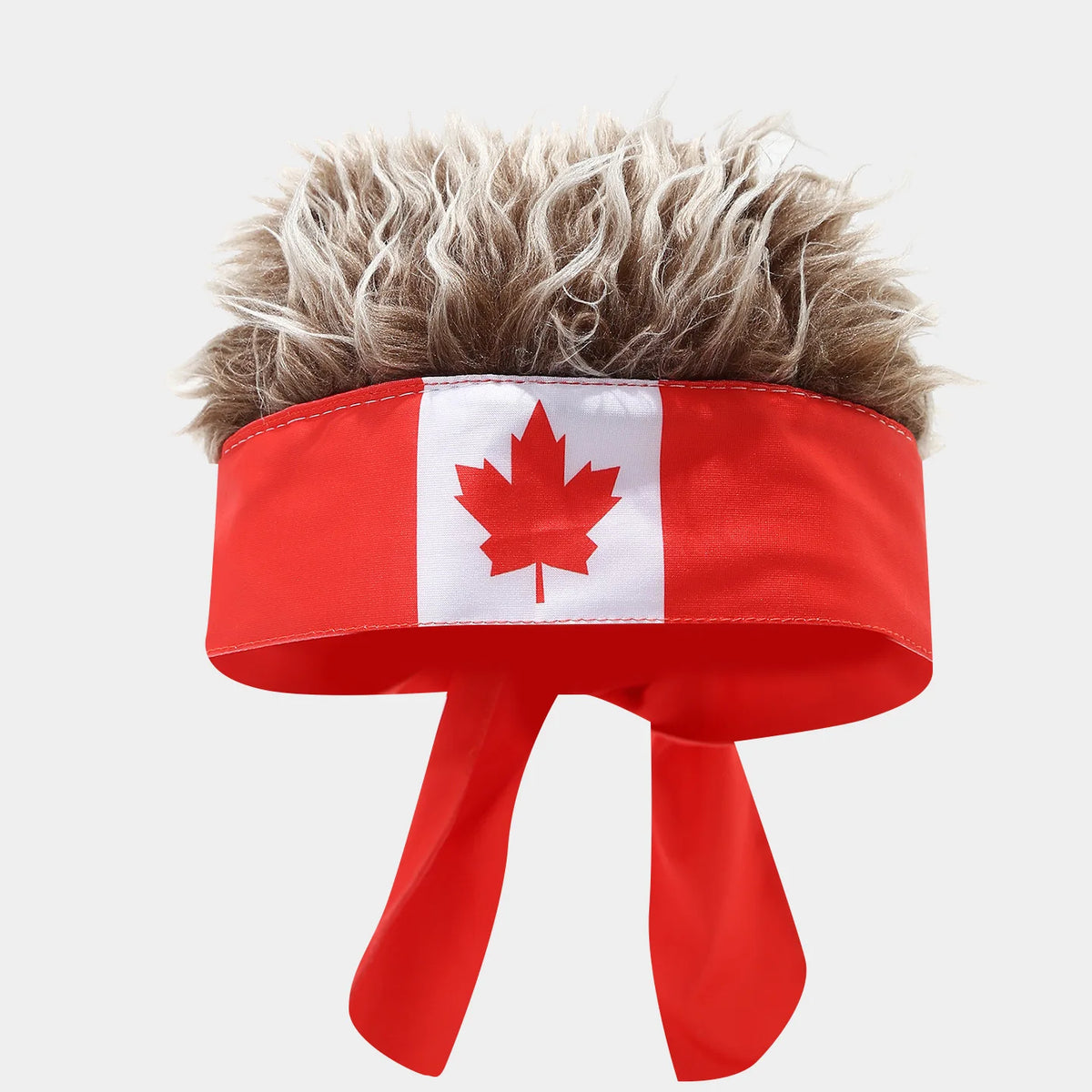 Nouveauté 2026 : Bandeau Perruque, Chapeau de Fan Sportif Inspiré des Drapeaux Nationaux, Casquette Amusante à Cheveux Artificiels pour Match de Football et Fête