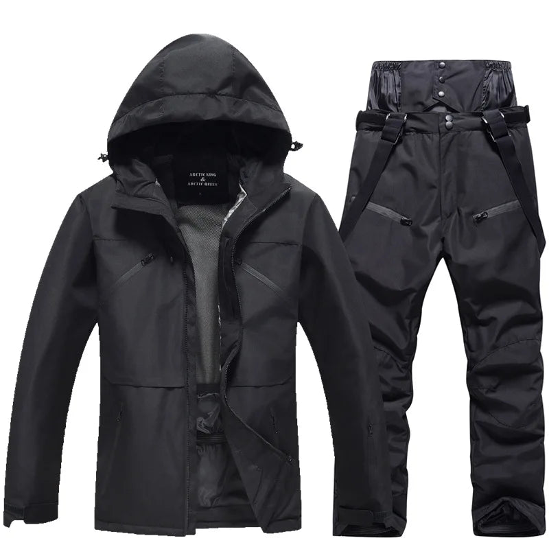 Combinaison de Ski Hivernale Isolée Unisexe – Veste et Pantalon Respirants pour Snowboard