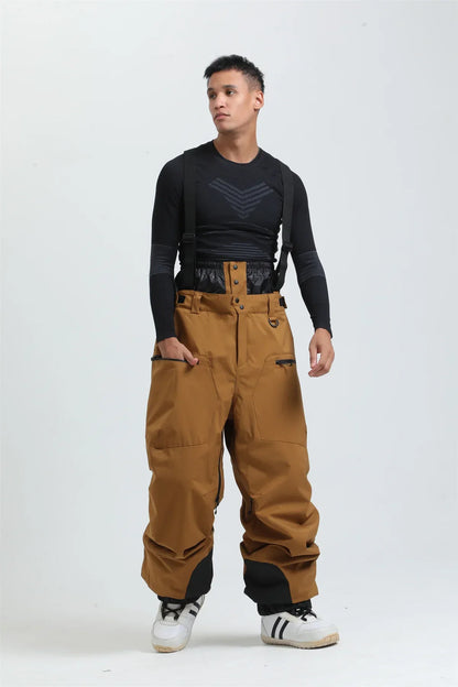 Pantalon de Ski Unisexe avec Bretelles – Pantalon de Snow Étanche pour Froid Extrême (-40°C)