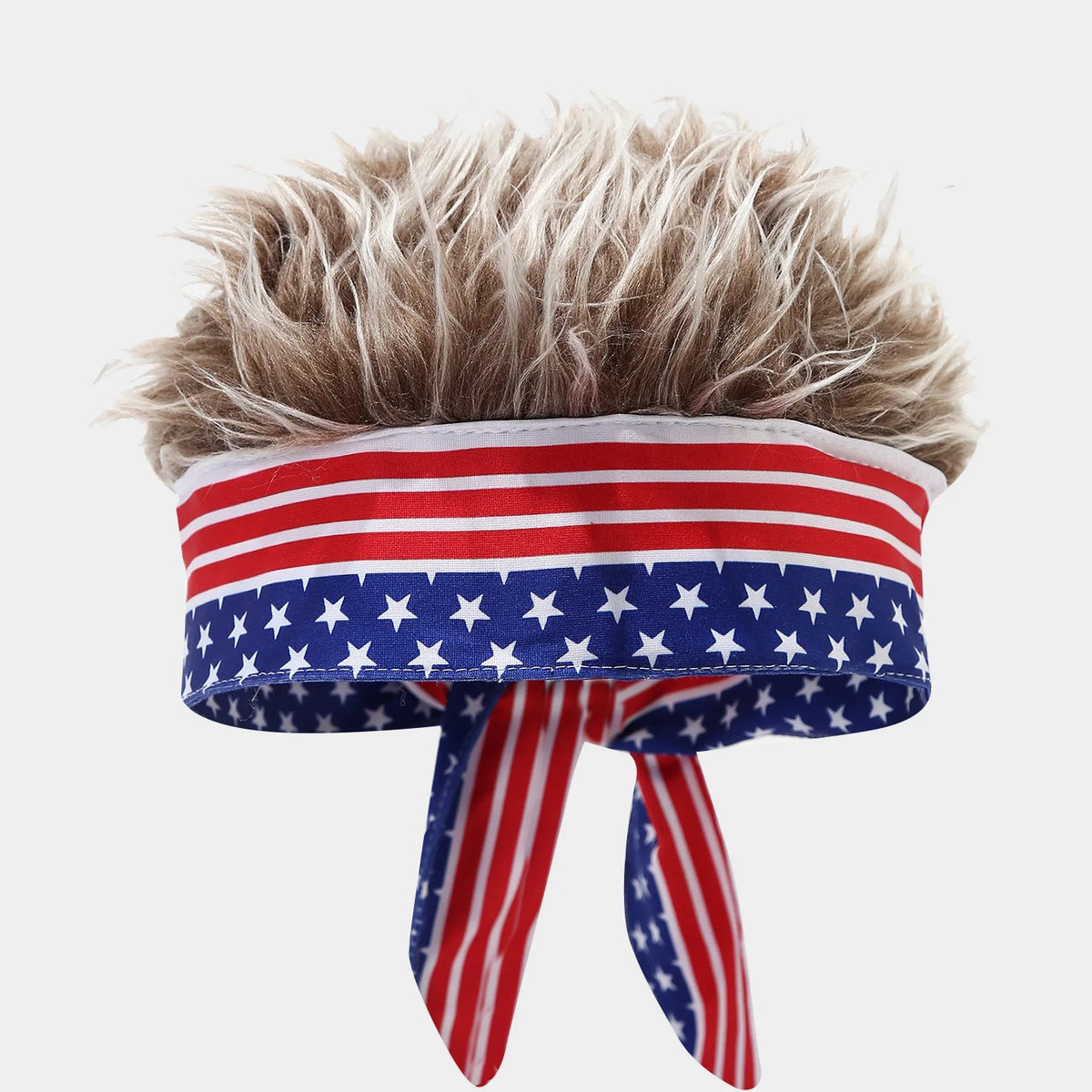 Nouveauté 2026 : Bandeau Perruque, Chapeau de Fan Sportif Inspiré des Drapeaux Nationaux, Casquette Amusante à Cheveux Artificiels pour Match de Football et Fête