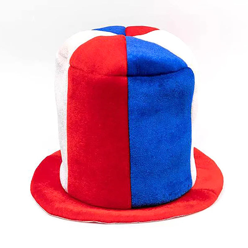 Chapeau de drapeau de l'équipe nationale des événements de football mondial, chapeau haut-de-forme pour les fans du tournoi de football, pour les carnaval et les célébrations de fête de football, 2026