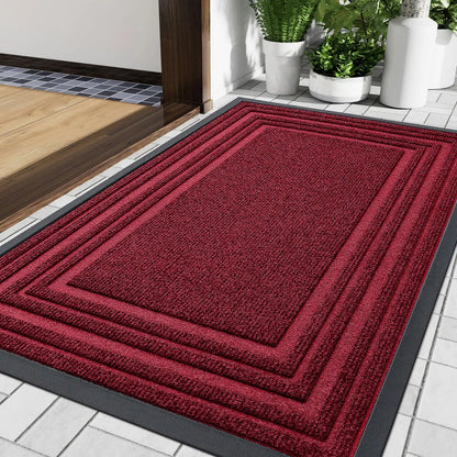 Aenor - Tapis de Porte en Caoutchouc Lourd Antidérapant Intérieur Extérieur