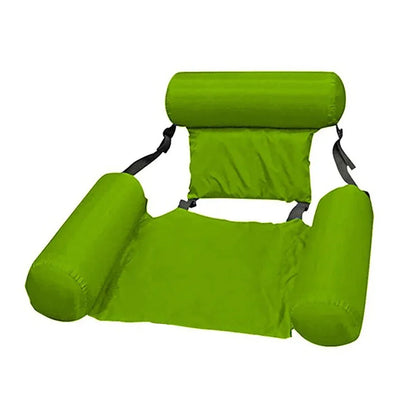 Chaise d'eau gonflable de luxe avec dossier - Chaise longue flottante pour piscine et lac