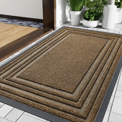Aenor - Tapis de Porte en Caoutchouc Lourd Antidérapant Intérieur Extérieur