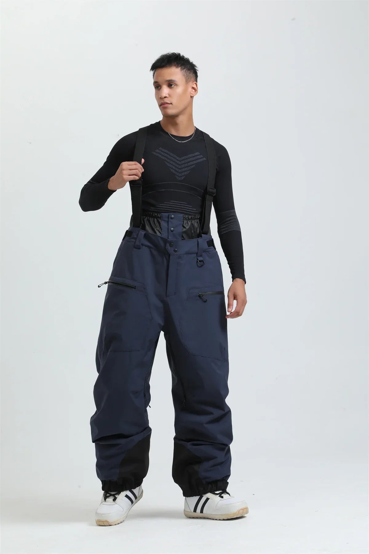 Pantalon de Ski Unisexe avec Bretelles – Pantalon de Snow Étanche pour Froid Extrême (-40°C)