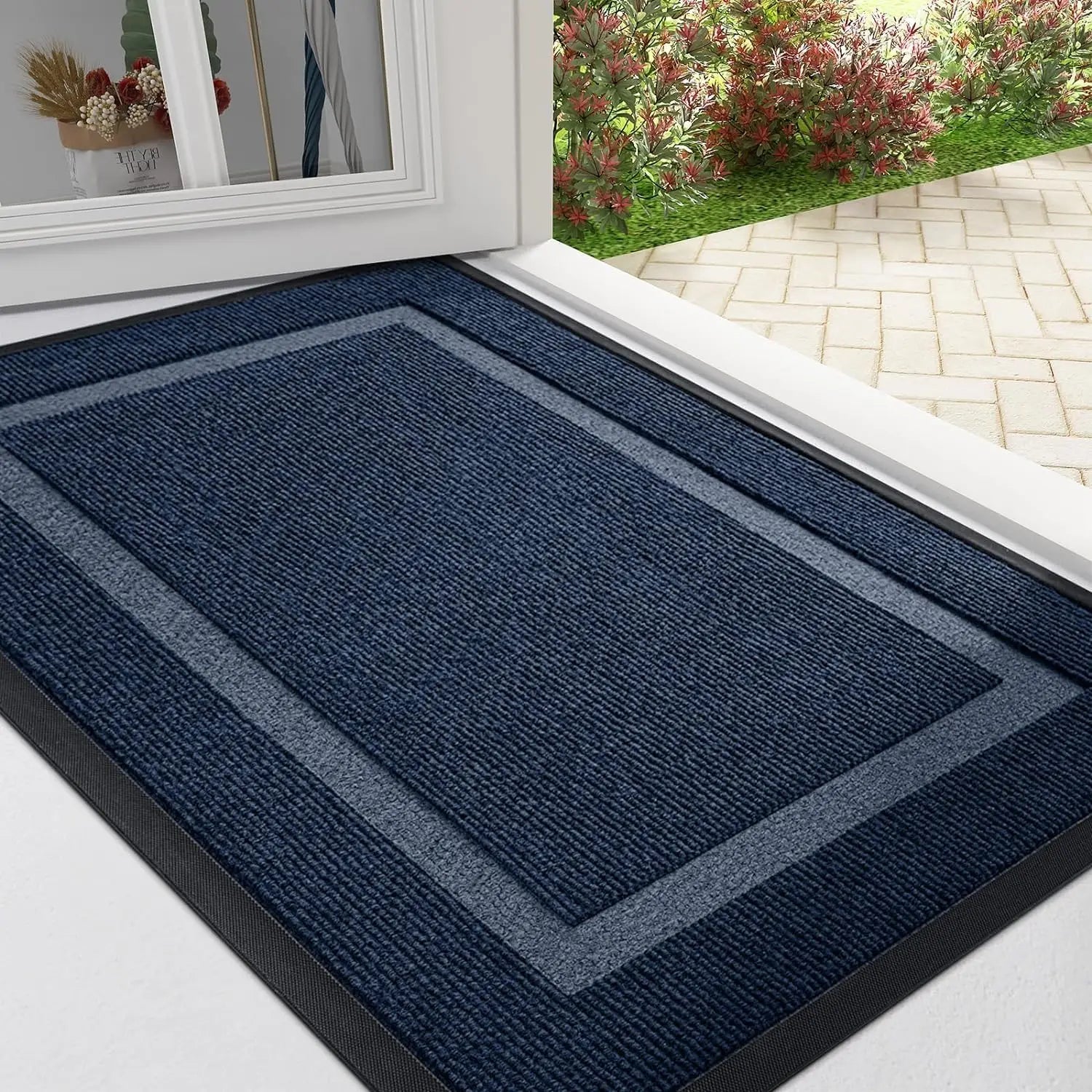 Aenor - Tapis de Porte en Caoutchouc Lourd Antidérapant Intérieur Extérieur