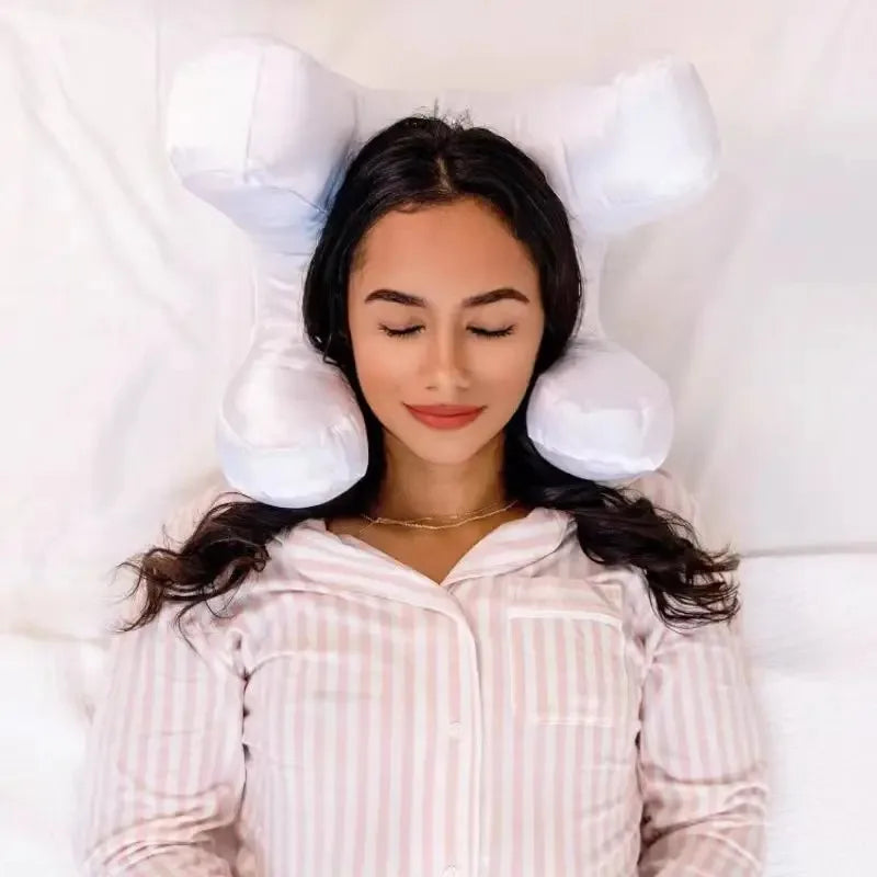 SilkRest - Coussin de visage avec housse en satin de luxe