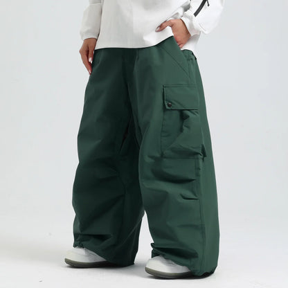Pantalon de Ski Ample Unisexe – Pantalon de Snowboard Respirant avec Zipp et Isolation