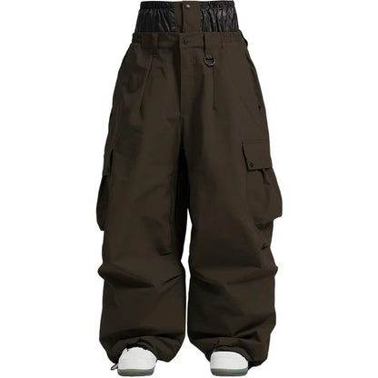 Pantalon de Ski Ample Unisexe – Pantalon de Snowboard Respirant avec Zipp et Isolation