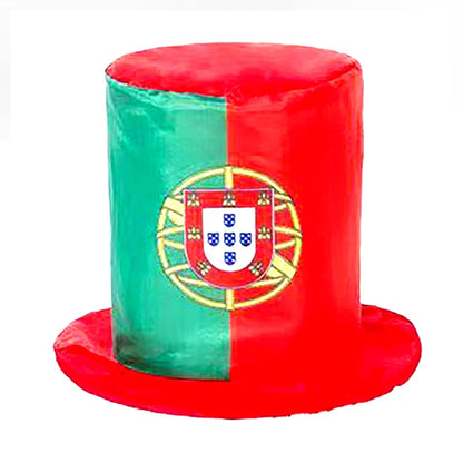Chapeau de drapeau de l'équipe nationale des événements de football mondial, chapeau haut-de-forme pour les fans du tournoi de football, pour les carnaval et les célébrations de fête de football, 2026
