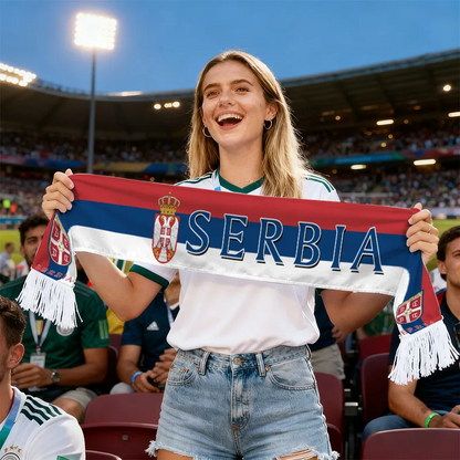 Sciarpa da Tifoso della Coppa del Mondo – Stile, Passione e Comfort per gli Appassionati di Calcio