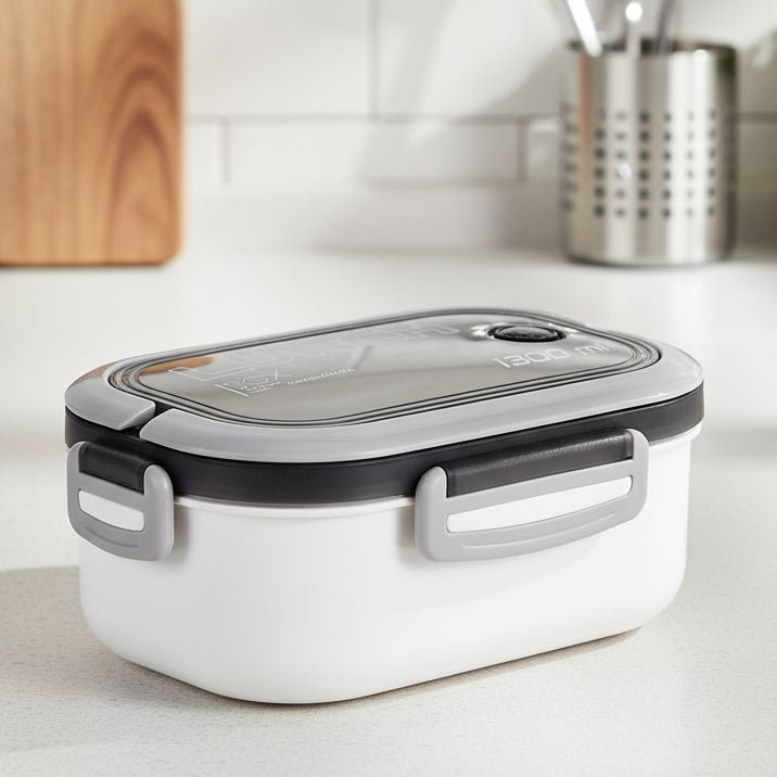 BENTOMATE – Boîte à lunch Bento à deux étages avec couverts pour un usage quotidien