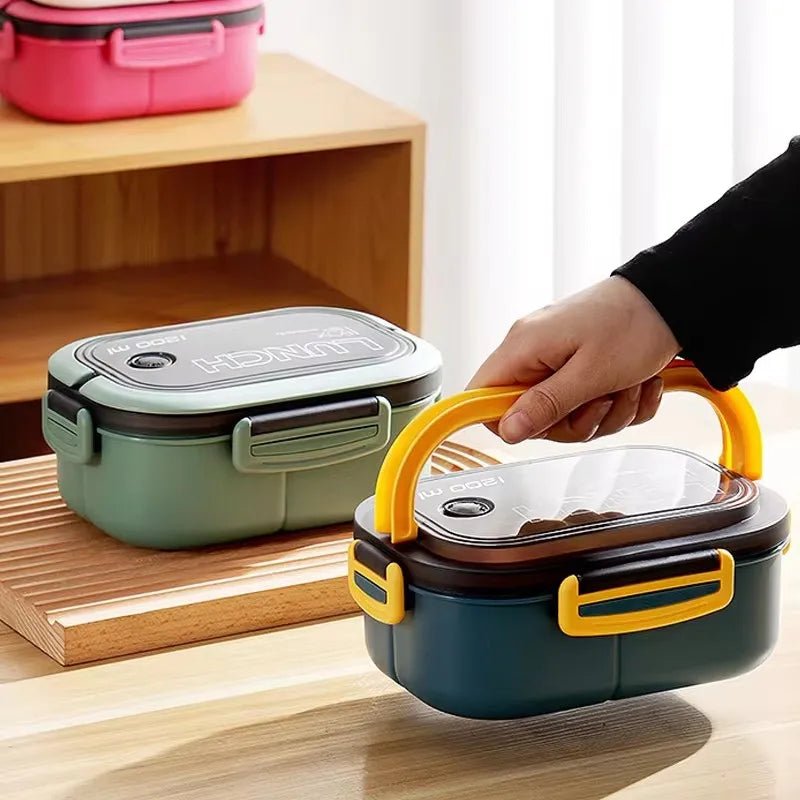 BENTOMATE – Boîte à lunch Bento à deux étages avec couverts pour un usage quotidien