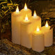 Bougies pilier LED étanches - 6 pièces, ambiance chaleureuse