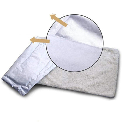 Oreiller thermique douillet pour animaux | Idéal pour les jours d'hiver froids Tapis auto-chauffant conçu pour garder les animaux domestiques au chaud et détendus.