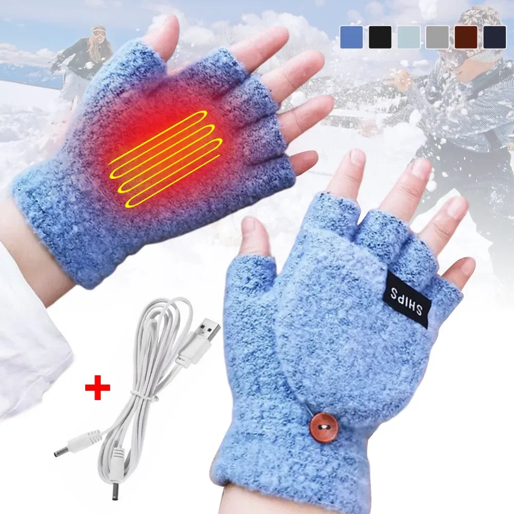 Gants chauffants à onde chaude rechargeables par USB