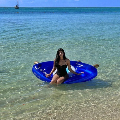 Grosse Bouée Gonflable en Forme d'Œil – Matelas Flottant Unique pour Amusement Estival