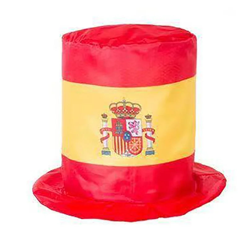 Chapeau de drapeau de l'équipe nationale des événements de football mondial, chapeau haut-de-forme pour les fans du tournoi de football, pour les carnaval et les célébrations de fête de football, 2026