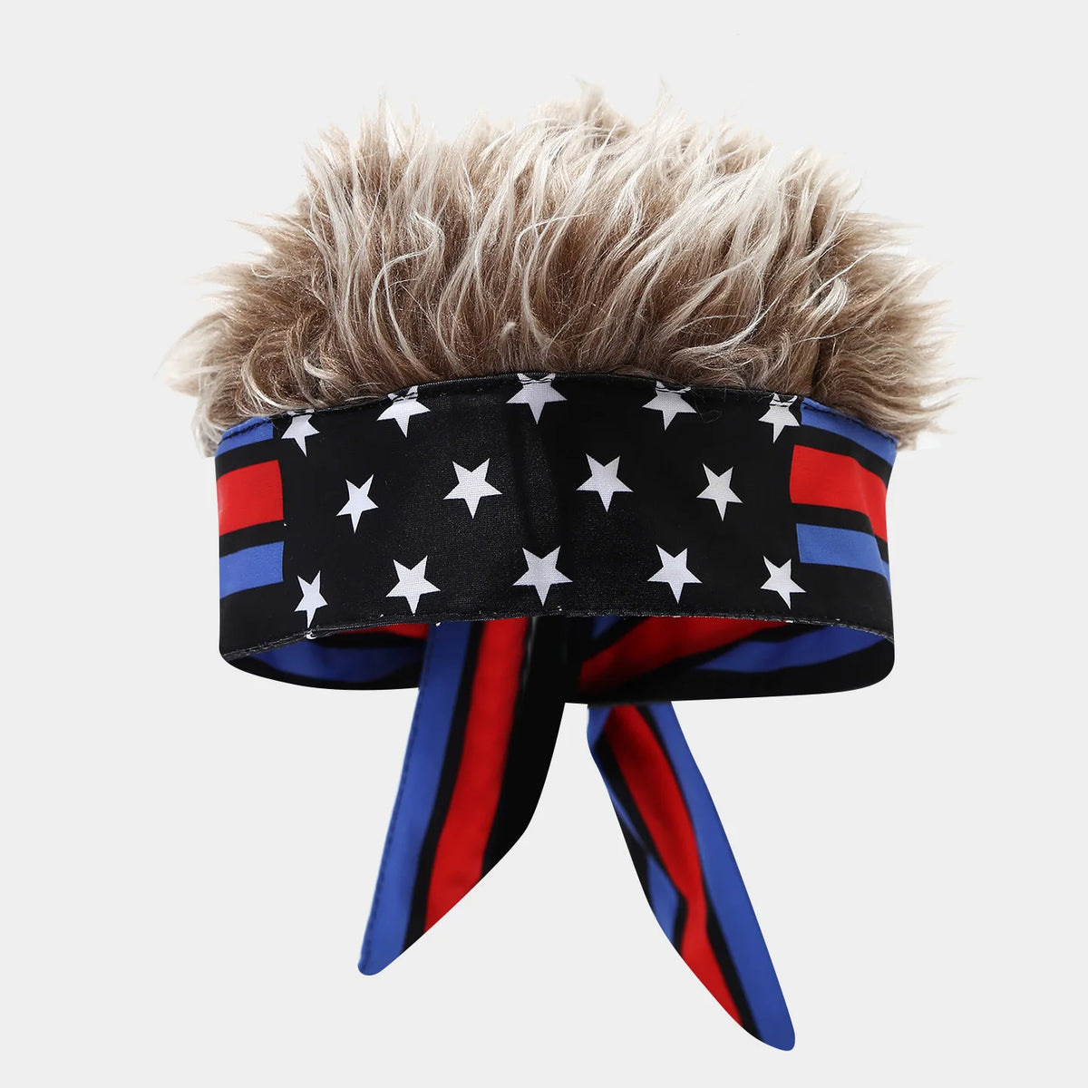 Nouveauté 2026 : Bandeau Perruque, Chapeau de Fan Sportif Inspiré des Drapeaux Nationaux, Casquette Amusante à Cheveux Artificiels pour Match de Football et Fête