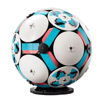Ballon de Football en Briques de Construction – Set d’Exposition Créatif pour Enfants et Fans de Sport