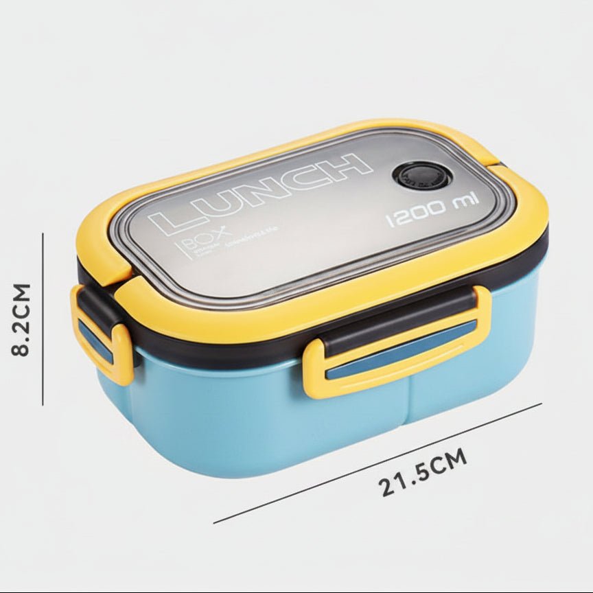 BENTOMATE – Boîte à lunch Bento à deux étages avec couverts pour un usage quotidien