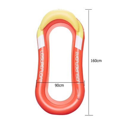 Hamac Aquatique Gonflable de Luxe - Lit Flottant Confortable pour Piscine et Plage