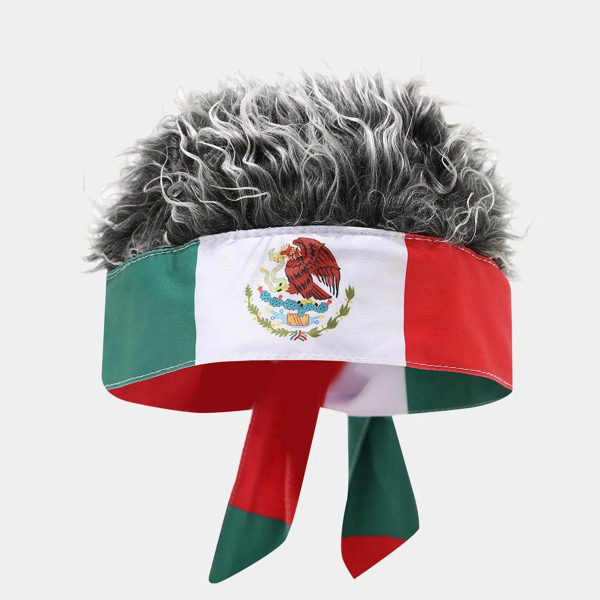 Nouveauté 2026 : Bandeau Perruque, Chapeau de Fan Sportif Inspiré des Drapeaux Nationaux, Casquette Amusante à Cheveux Artificiels pour Match de Football et Fête