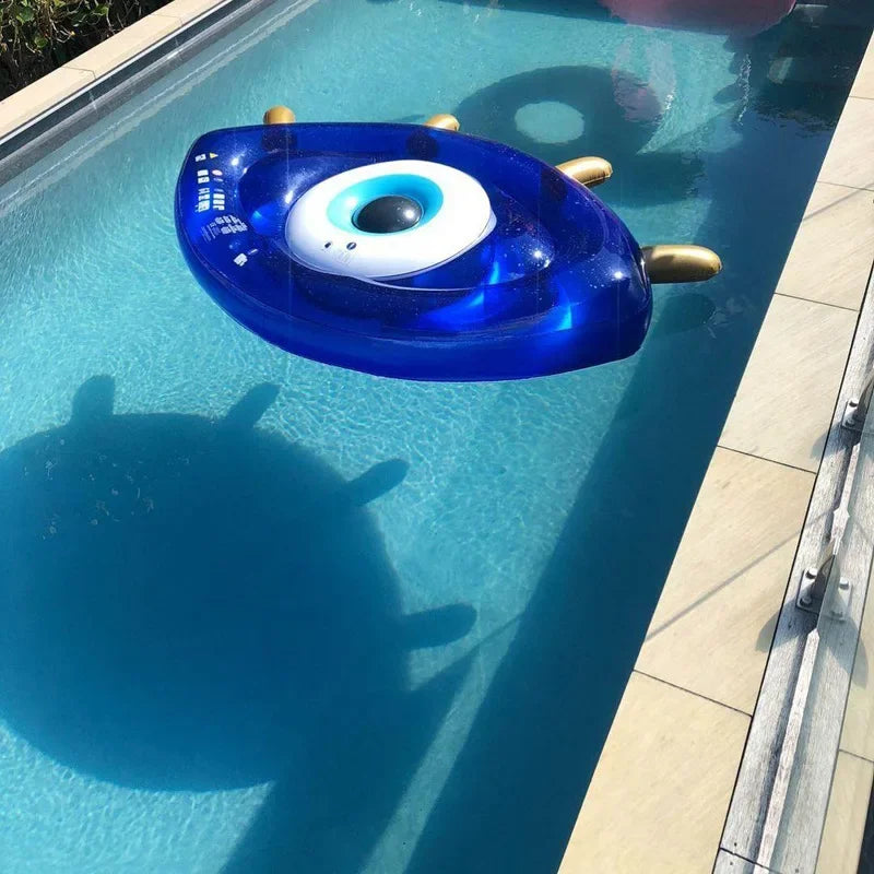 Grosse Bouée Gonflable en Forme d'Œil – Matelas Flottant Unique pour Amusement Estival
