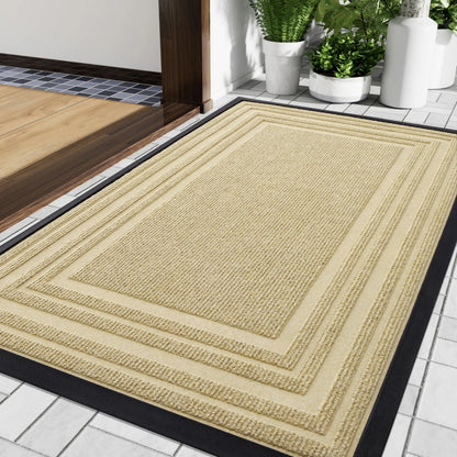 Aenor - Tapis de Porte en Caoutchouc Lourd Antidérapant Intérieur Extérieur