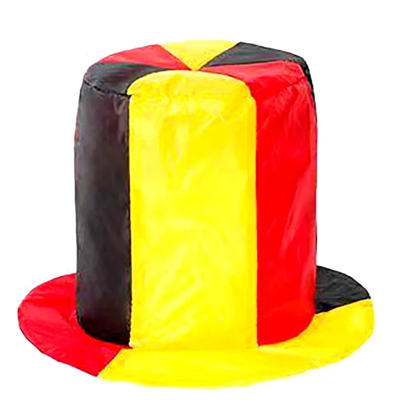 Chapeau de drapeau de l'équipe nationale des événements de football mondial, chapeau haut-de-forme pour les fans du tournoi de football, pour les carnaval et les célébrations de fête de football, 2026