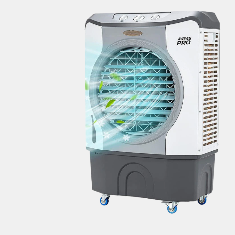 Refroidisseur d’Air 4-en-1 – Ventilateur, Humidificateur et Purificateur, Réservoir 45L