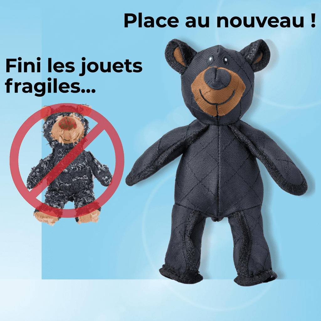 Jouet Indestructible pour Grands Mâchouilleurs | Unbreaka-Bear pour Chiens | Jouet Résistant pour Chiens Agités et Actifs