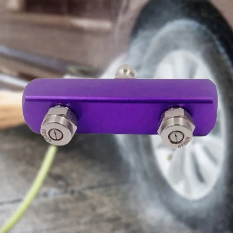 Accessoire à Double Embout avec Raccord de 1/4 Pouce pour Nettoyeur Haute Pression - Rondor