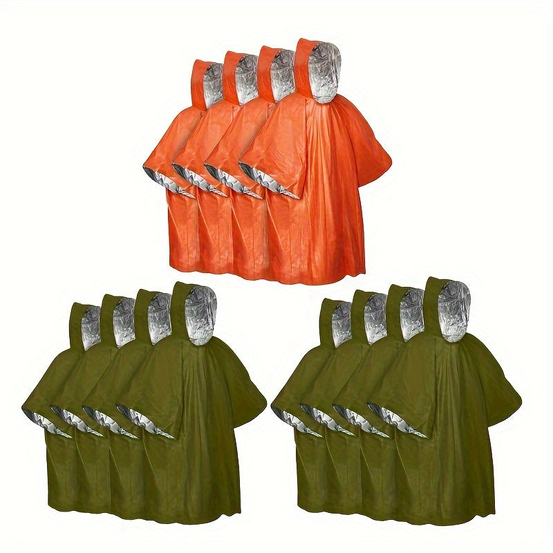 Ponchos d'Urgence StormGuard - Protection Imperméable et Thermique