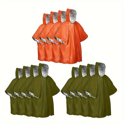 Ponchos d'Urgence StormGuard - Protection Imperméable et Thermique