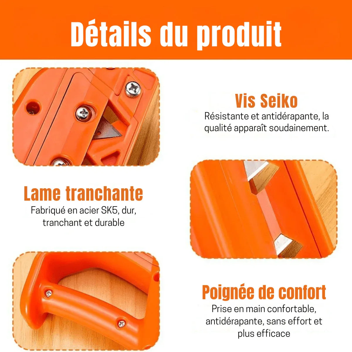 AngleEase™ – Outil de Coupe d’Angle 45° & 60° Haute Précision - Rondor