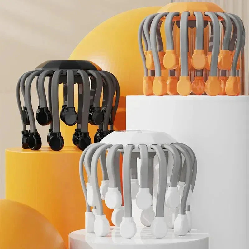 Appareil de Massage du Cuir Chevelu – Relaxation Instantanée, Lumière Rouge et Stimulation Capillaire - Rondor