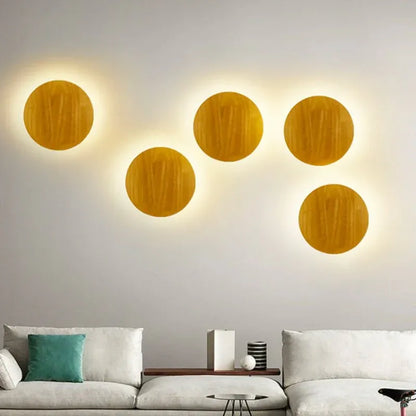 Applique Murale en Bois Naturel – Éclairage LED Contemporain pour Chambre et Salon - Rondor