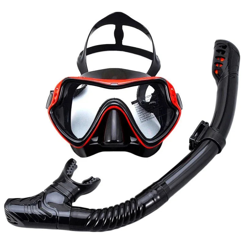 AquaElite Luxe Masque de Plongée & Ensemble de Snorkel | Conception professionnelle avec technologie anti - buée pour une visibilité et un confort optimaux - Rondor