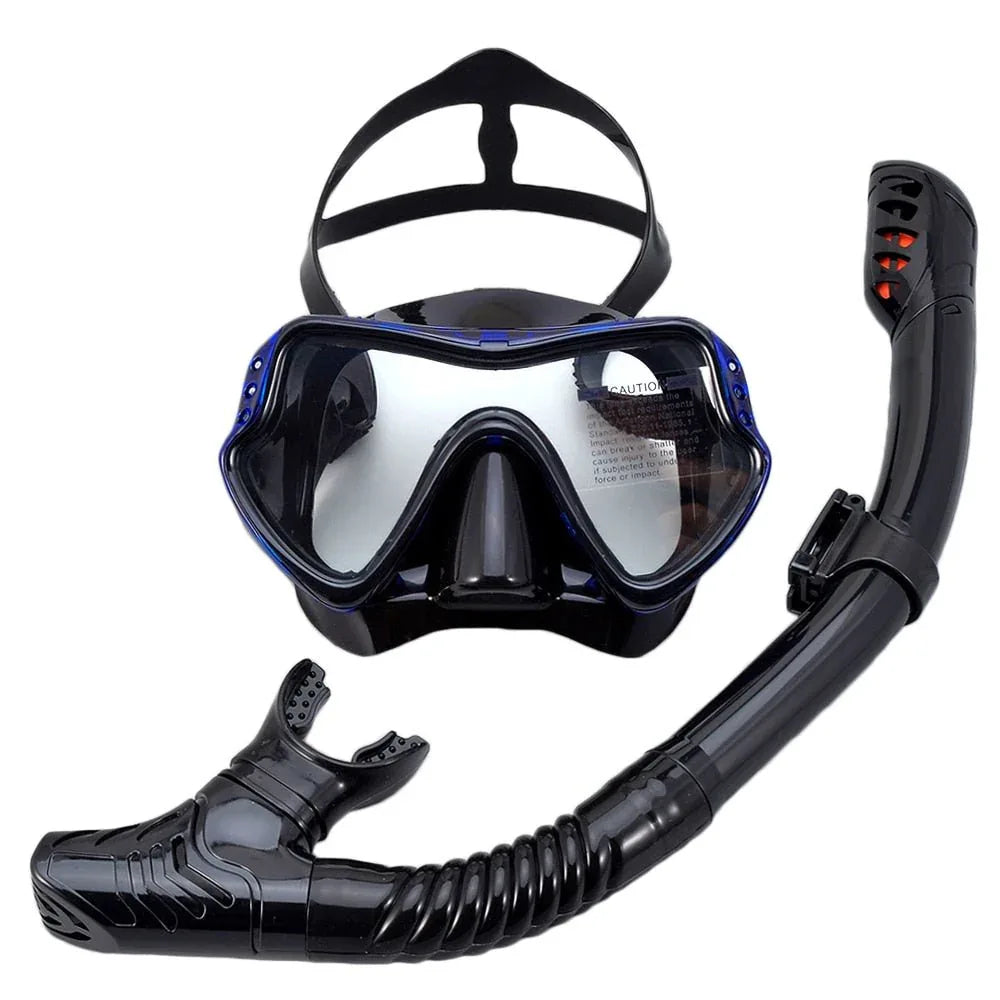 AquaElite Luxe Masque de Plongée & Ensemble de Snorkel | Conception professionnelle avec technologie anti - buée pour une visibilité et un confort optimaux - Rondor
