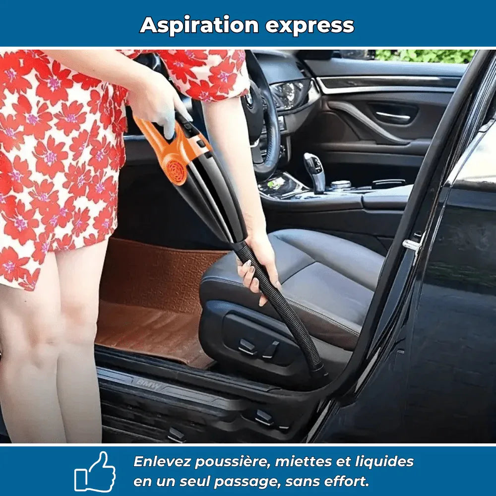 Aspirateur voiture sans fil double fonction - Rondor