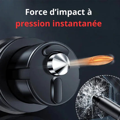 AutoSecours™ – Outil de Sécurité Automobile Coupe - Ceinture & Brise - Vitre d’Urgence - Rondor
