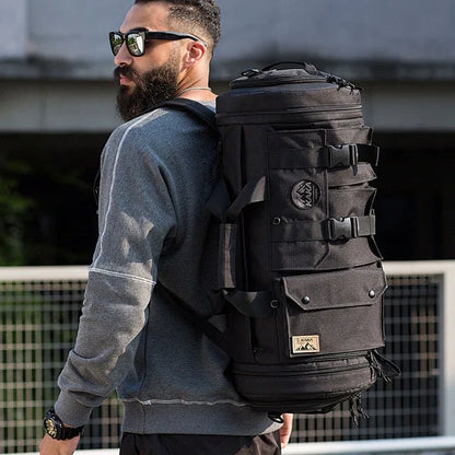 AventureMax - Sac à dos de randonnée homme grande capacité noir - Rondor