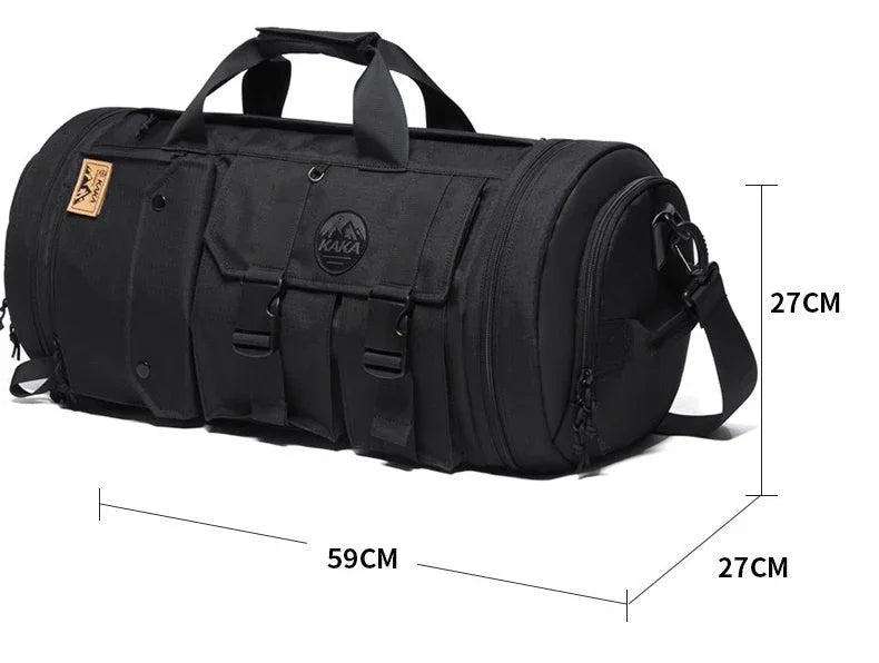 AventureMax - Sac à dos de randonnée homme grande capacité noir - Rondor