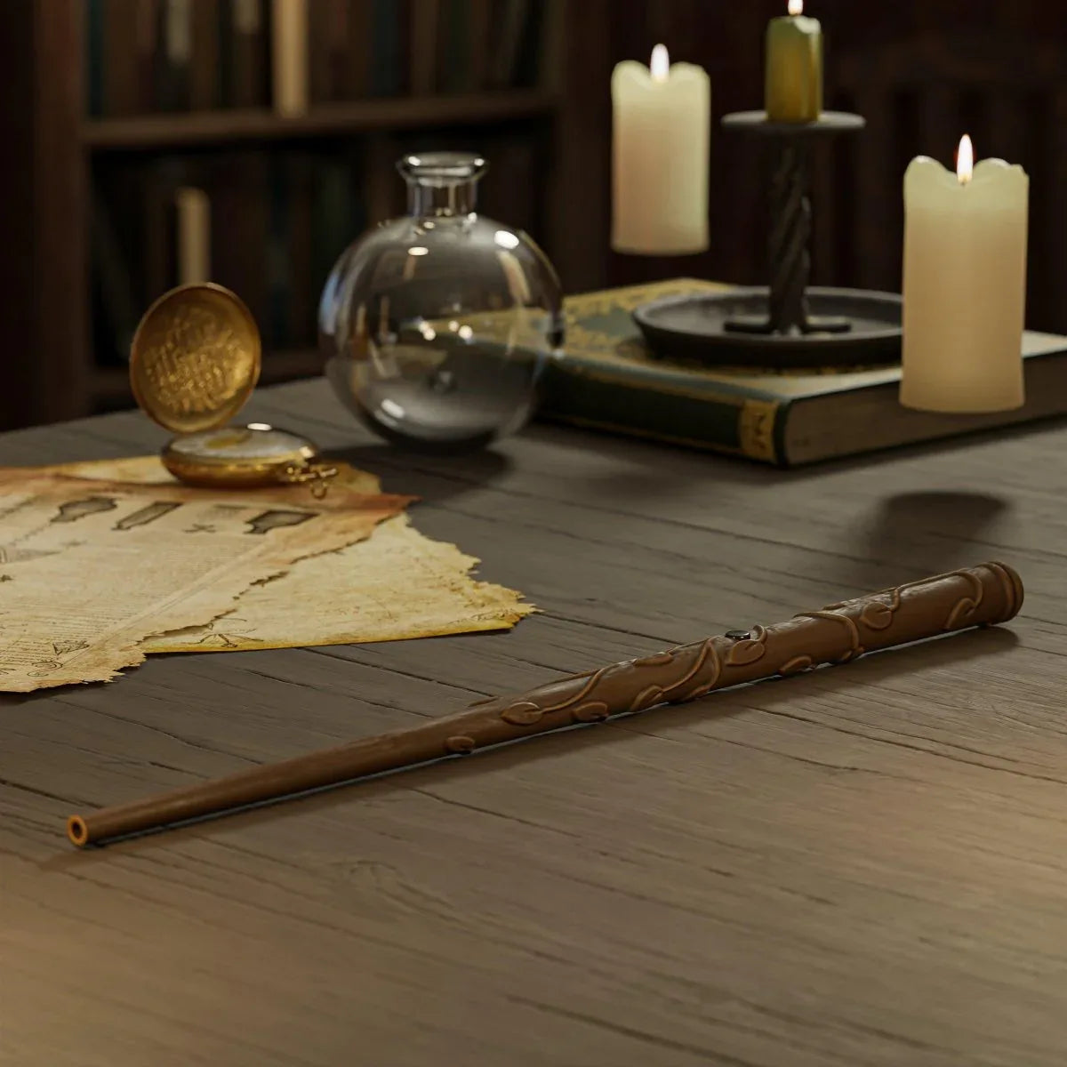 Baguette Magique À Effets De Flammes Pour Cosplay Et Spectacles De Magie - Rondor
