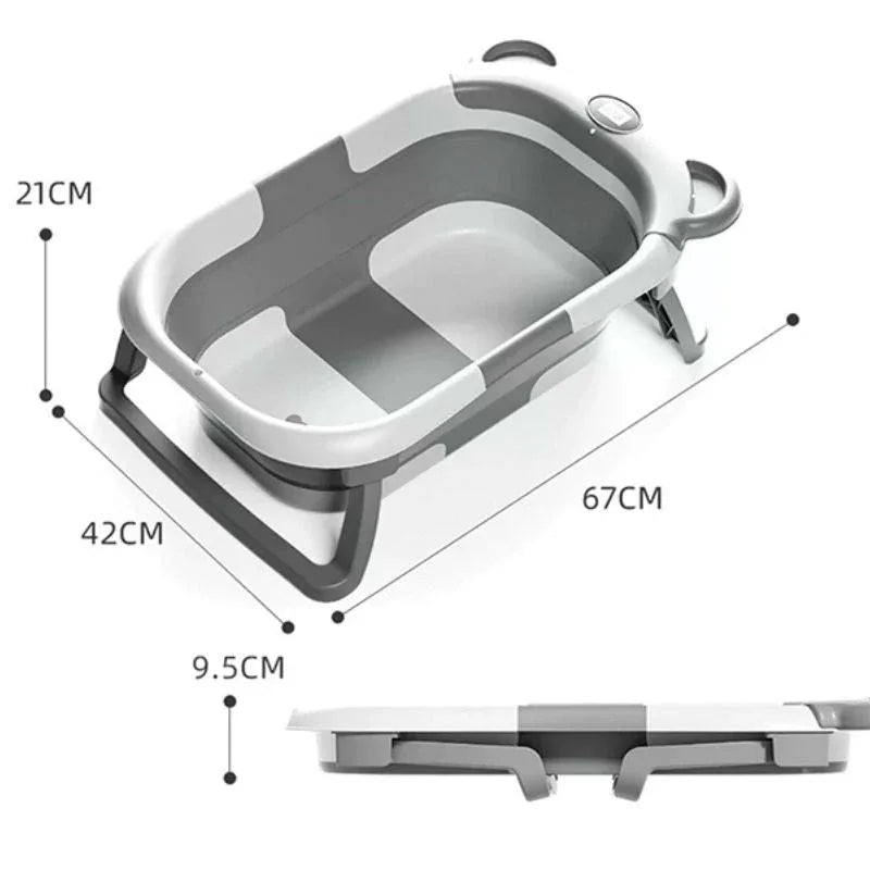 Baignoire Bébé Pliable avec Matelas Ergonomique, 0–24 Mois | RONDOR - Rondor