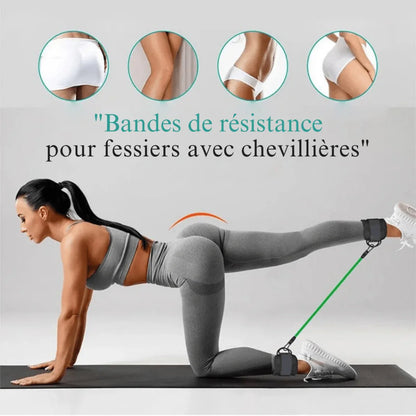 Bandes Élastiques Renforcement Fessiers & Jambes - Rondor